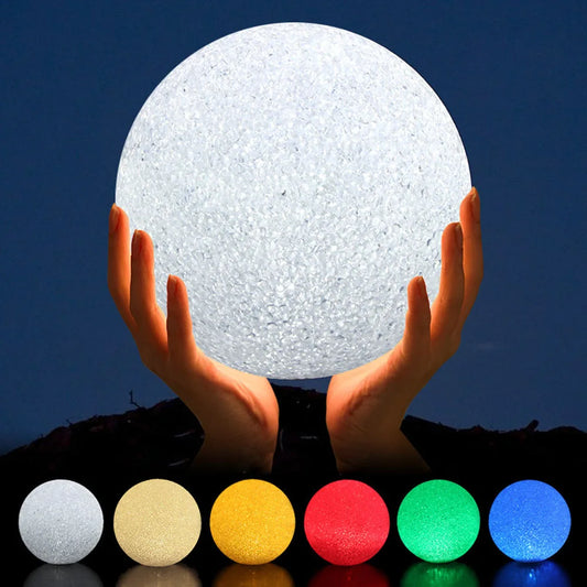 8/10/12/14CM Creative Hand Holding Luminous Magic Crystal Ball Lamp LED Night Light Party Festival Decoration