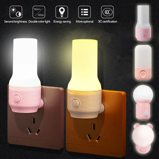 Veilleuse prise bébé LED capteur automatique – 2 intensités lumineuses & design ourson – PetiteLueur