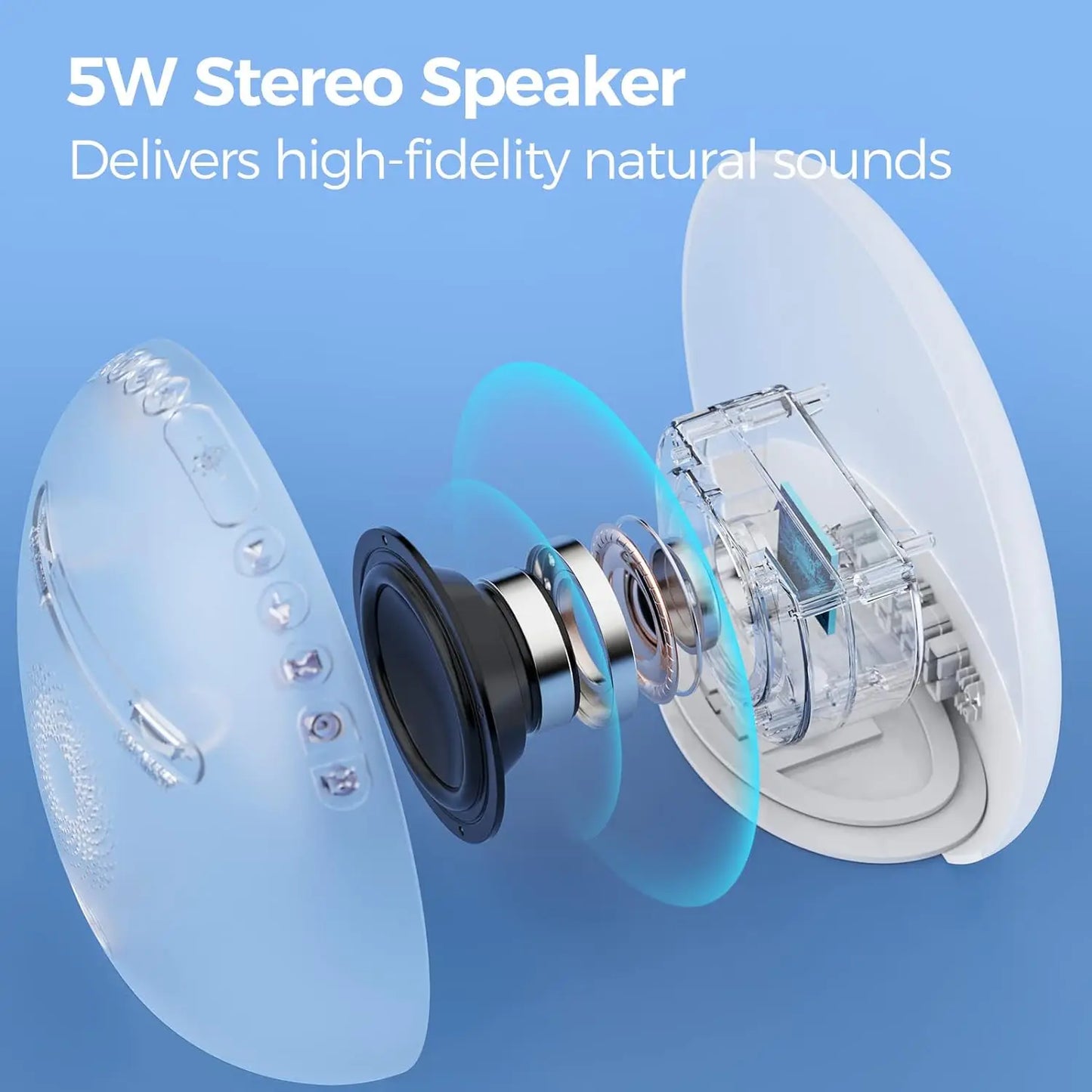 Veilleuse enfant réveil simulateur lever soleil – 26 sons apaisants & 8 couleurs douces – BoisLune