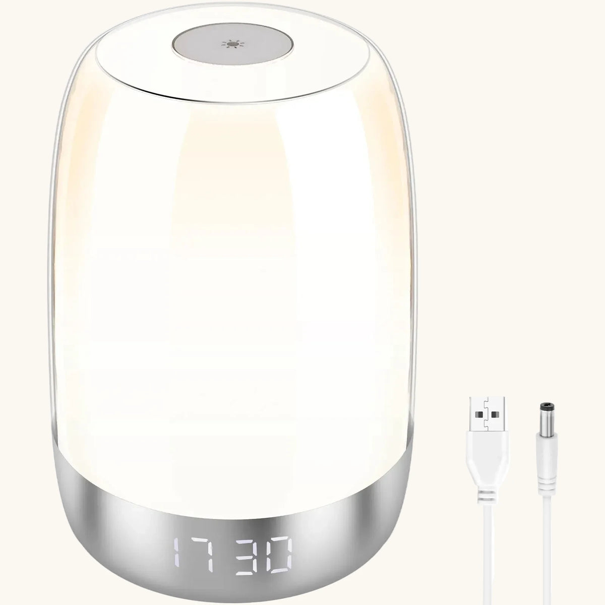 Veilleuse Enfant Réveil Simulateur Lever Soleil 7 Modes Tactile Dimmable RGB — AuroraDouce