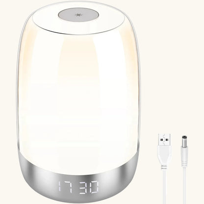 Veilleuse Enfant Réveil Simulateur Lever Soleil 7 Modes Tactile Dimmable RGB — AuroraDouce