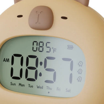 Veilleuse enfant capybara réveil tactile rechargeable – ChronoCapy