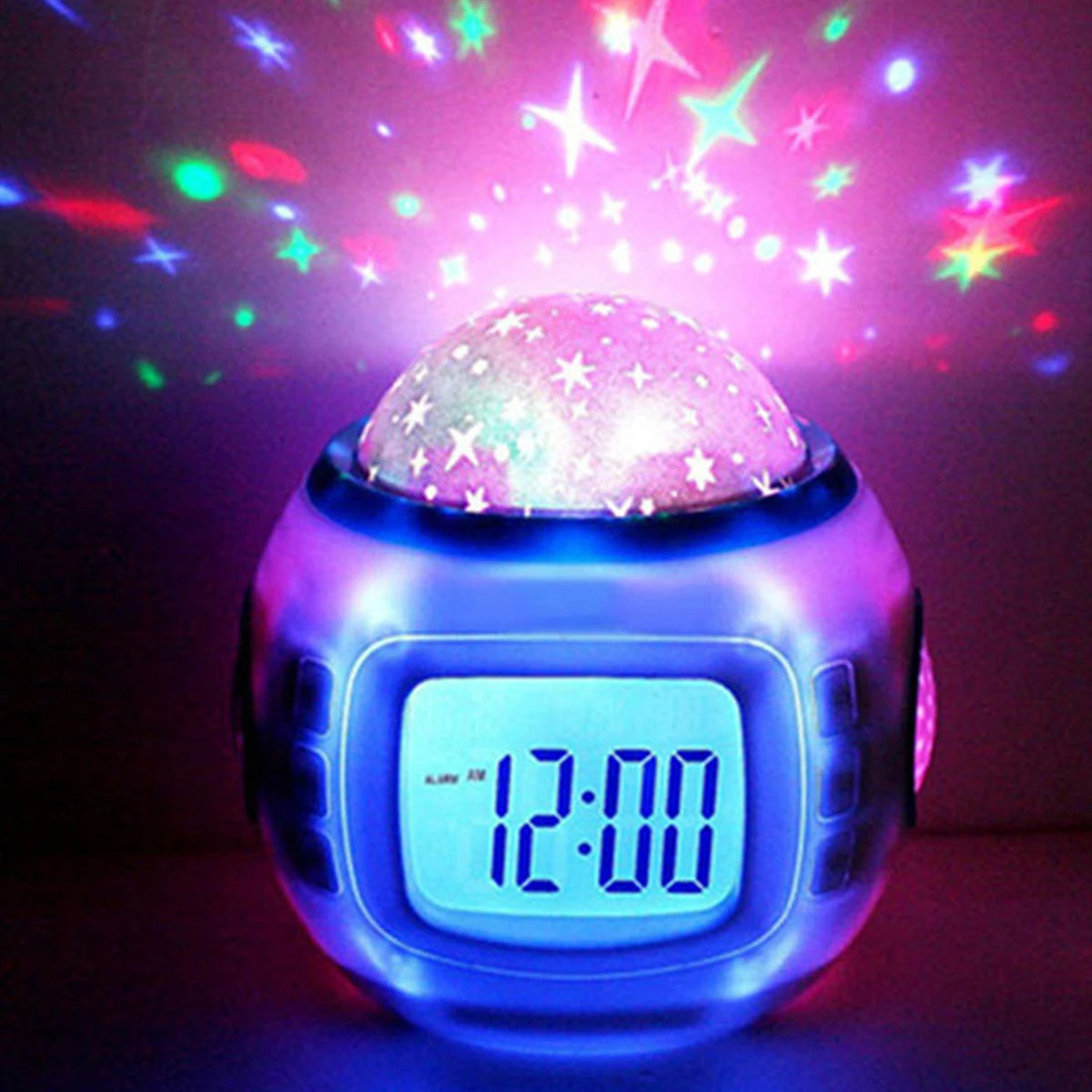 Veilleuse projecteur ciel étoilé réveil thermomètre – StarClock
