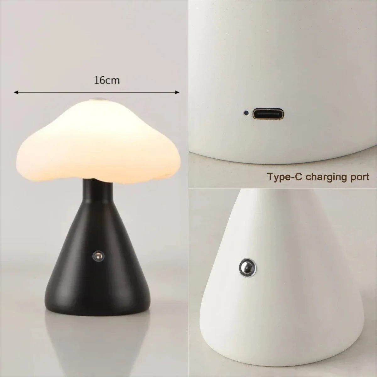 Veilleuse enfant champignon tactile rechargeable – Lumière douce & ambiance chaleureuse – ChampignonLune