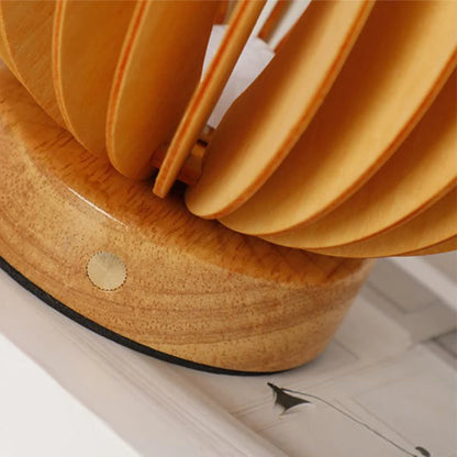 Veilleuse adulte lampe pliante plissée en bois – PliLumière