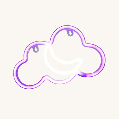 Veilleuse adulte néon nuage décoration murale – NéonCloud