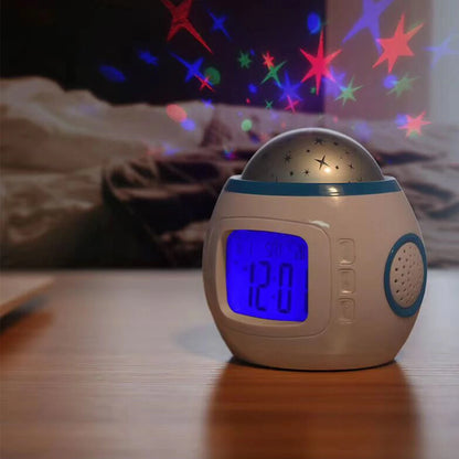 Veilleuse projecteur ciel étoilé réveil thermomètre – StarClock