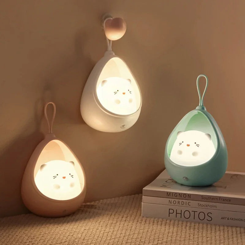 Veilleuse enfant animaux capteur de mouvement rechargeable – CaliNuit