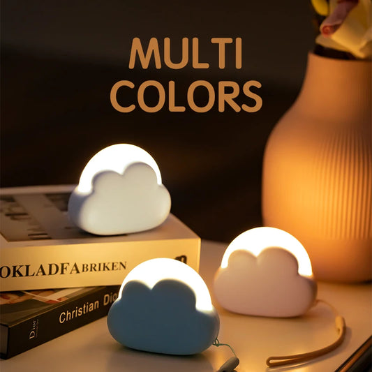 Veilleuse bébé nuage rechargeable – 4 couleurs apaisantes & lumière sans scintillement – NuageTendre