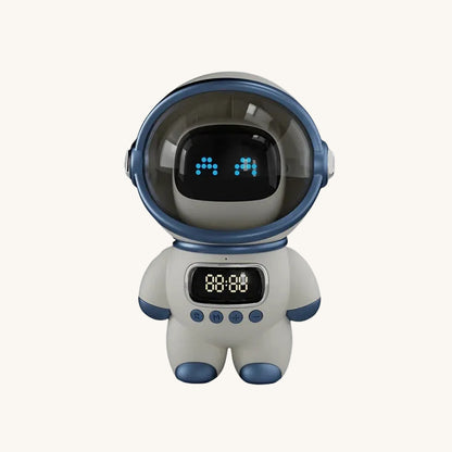 Veilleuse Robot Astronaute IA Conversationnel, Horloge Alarme Bluetooth Wi-Fi, Compagnon Bureau – AstroBot