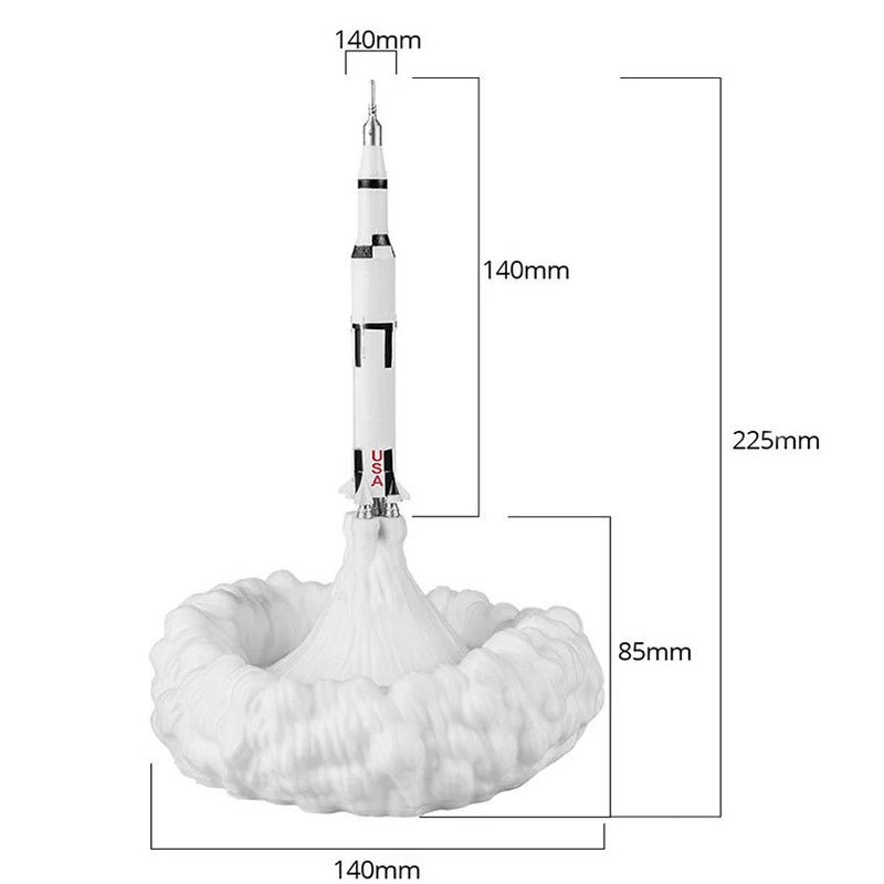 Veilleuse Astronaute Projecteur Navette Spatiale LED – Impression 3D Rechargeable USB – SpaceLaunch