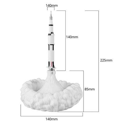 Veilleuse Astronaute Projecteur Navette Spatiale LED – Impression 3D Rechargeable USB – SpaceLaunch