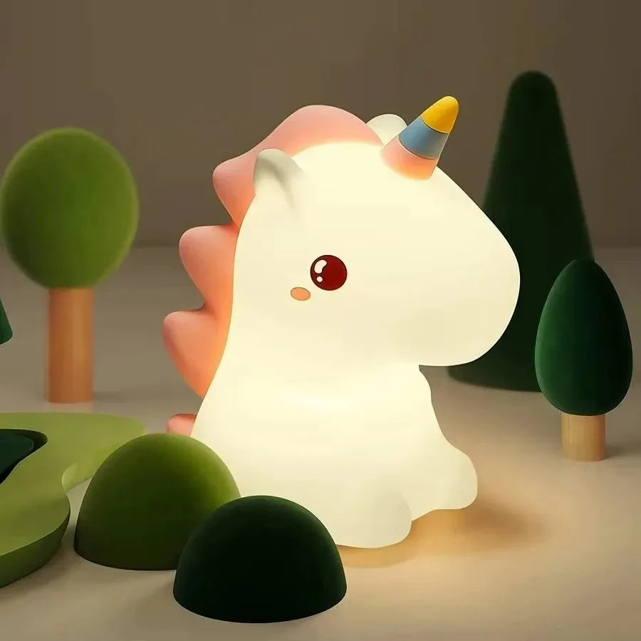 Veilleuse bébé tactile silicone licorne rechargeable – LicorneDouce