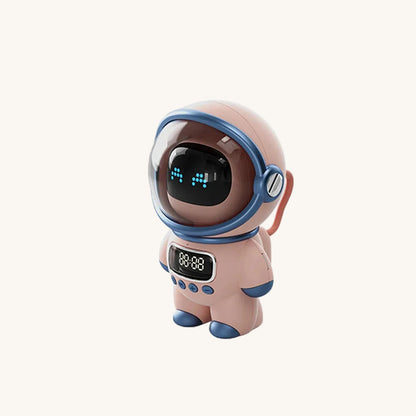 Veilleuse Robot Astronaute IA Conversationnel, Horloge Alarme Bluetooth Wi-Fi, Compagnon Bureau – AstroBot