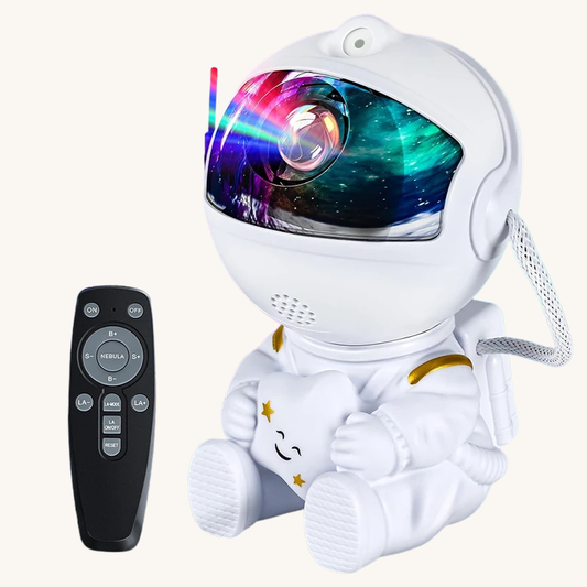 Veilleuse astronaute projecteur galaxie blanc – CosmoBlanc