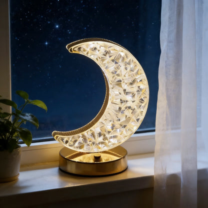 Veilleuse enfant lune cristal tactile rechargeable – LuneCristal