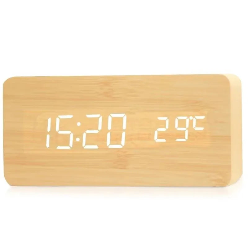 Veilleuse adulte réveil bois LED – ChronoBois