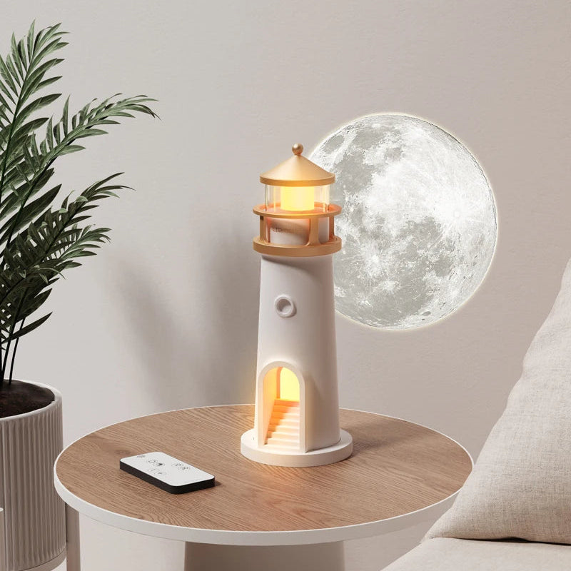 Veilleuse LED Phare Projecteur Lune Bruit Blanc — FanarLune