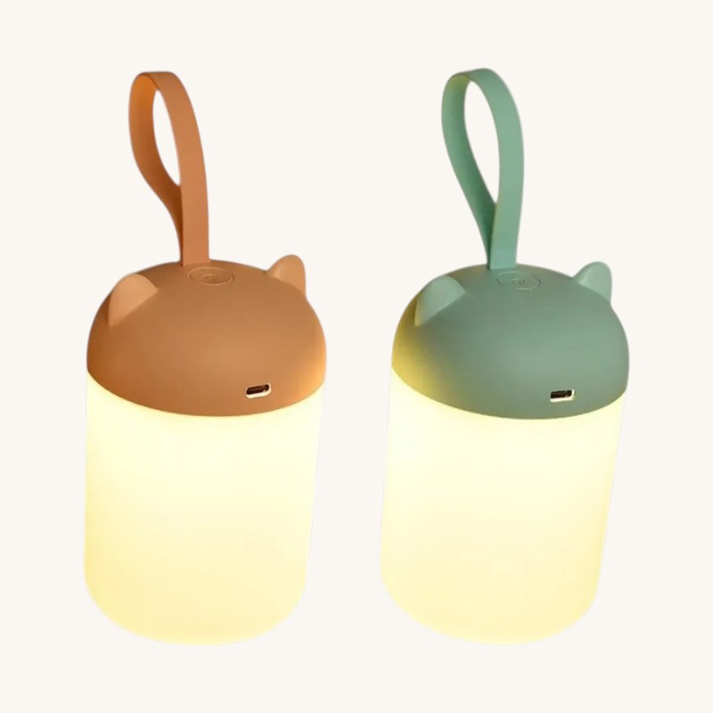 Veilleuse bébé nomade tactile rechargeable lumière chaude – LumaTouch