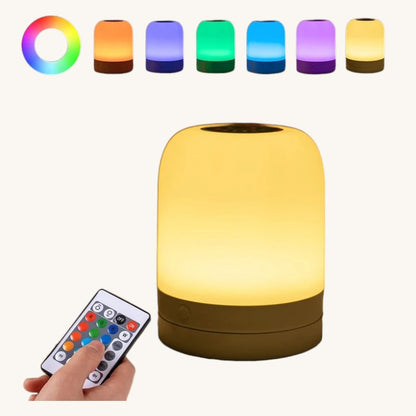 Veilleuse adulte tactile RGB rechargeable – LumiDream