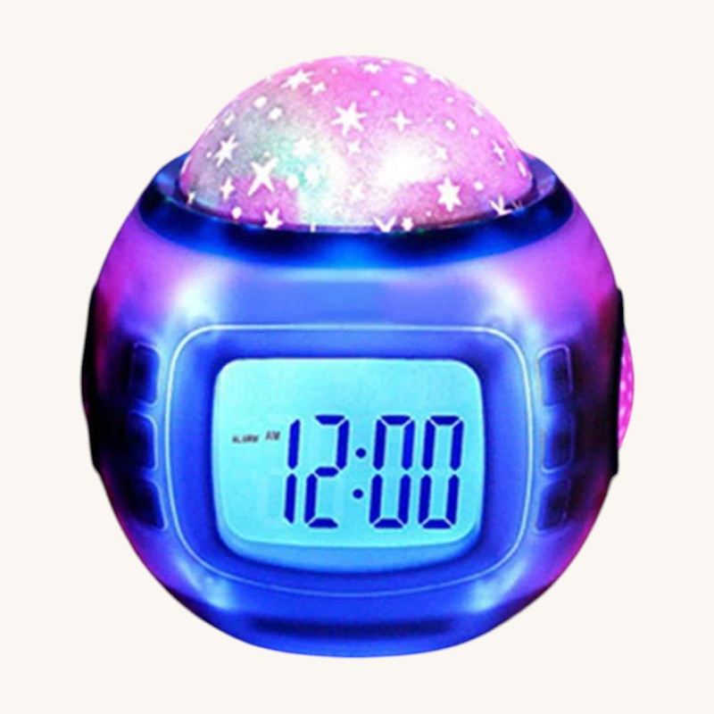 Veilleuse projecteur ciel étoilé réveil thermomètre – StarClock