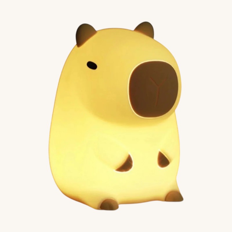 Veilleuse bébé capybara tactile silicone rechargeable – BoulouCapy
