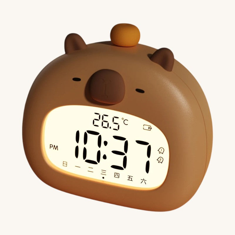 Veilleuse enfant capybara réveil tactile rechargeable – ChronoCapy