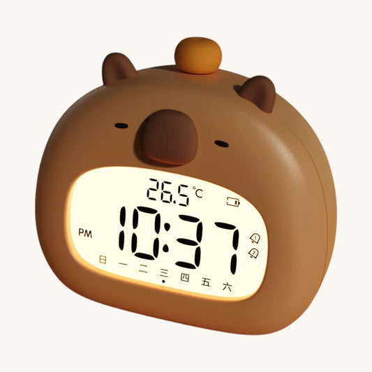 Veilleuse enfant capybara réveil tactile rechargeable – ChronoCapy