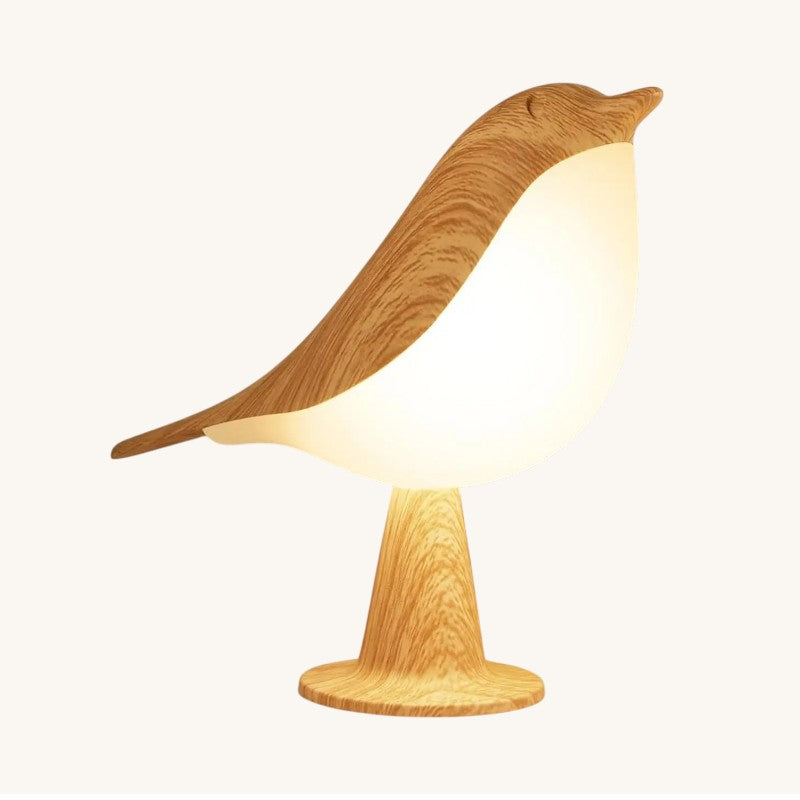 Veilleuse tactile oiseau LED rechargeable – PlumeBois