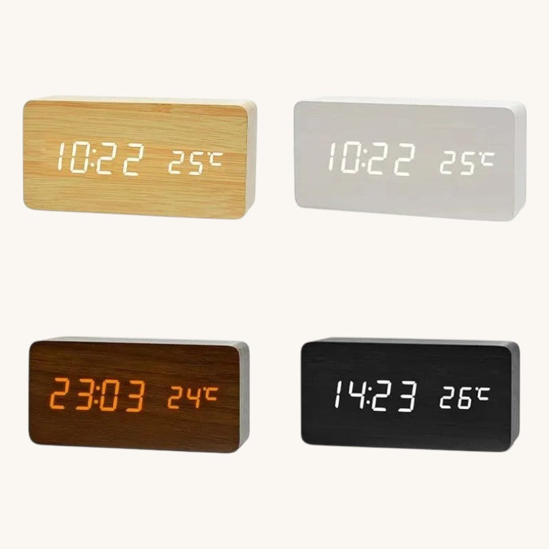 Veilleuse adulte réveil bois LED – ChronoBois