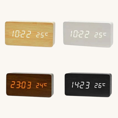 Veilleuse adulte réveil bois LED – ChronoBois