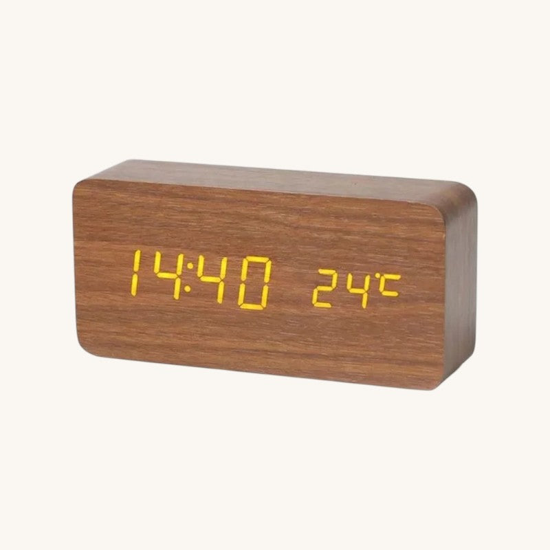 Veilleuse adulte réveil bois LED – ChronoBois