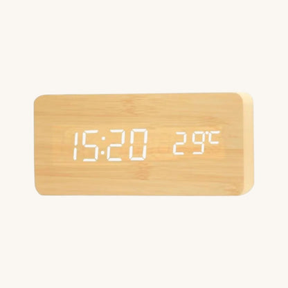 Veilleuse adulte réveil bois LED – ChronoBois