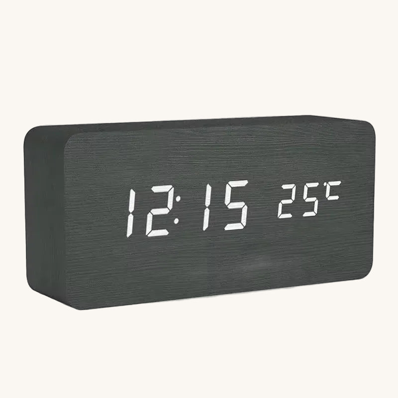Veilleuse adulte réveil bois LED – ChronoBois