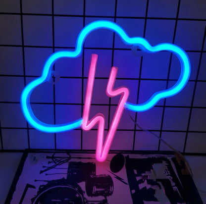 Veilleuse adulte néon nuage décoration murale – NéonCloud