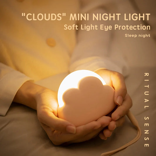 Veilleuse bébé nuage rechargeable – 4 couleurs apaisantes & lumière sans scintillement – NuageTendre
