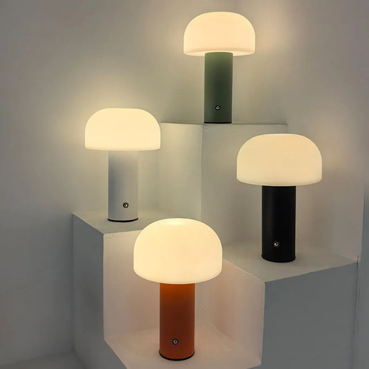 Veilleuse enfant lampe champignon rechargeable – 3 couleurs de lumière & tactile – ChampilLune