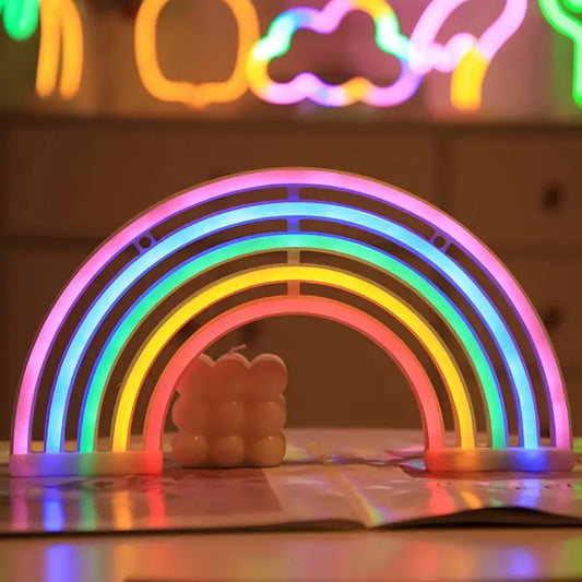 Veilleuse bébé arc-en-ciel néon – ArcCiel